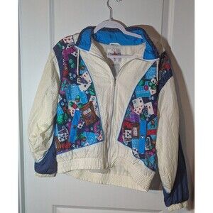 Active Frontier Women’s Gambling Jacket Size Medium Windbreaker Casino Jacket